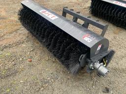 UNUSED 72IN JCT SKID STEER ANGLE BROOM ATTACHMENT