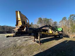 2011 JOHN DEERE 437D TRAILER MOUNTED KNUCKLE BOOM LOG LOADER WITH CSI CUTTING TABLE