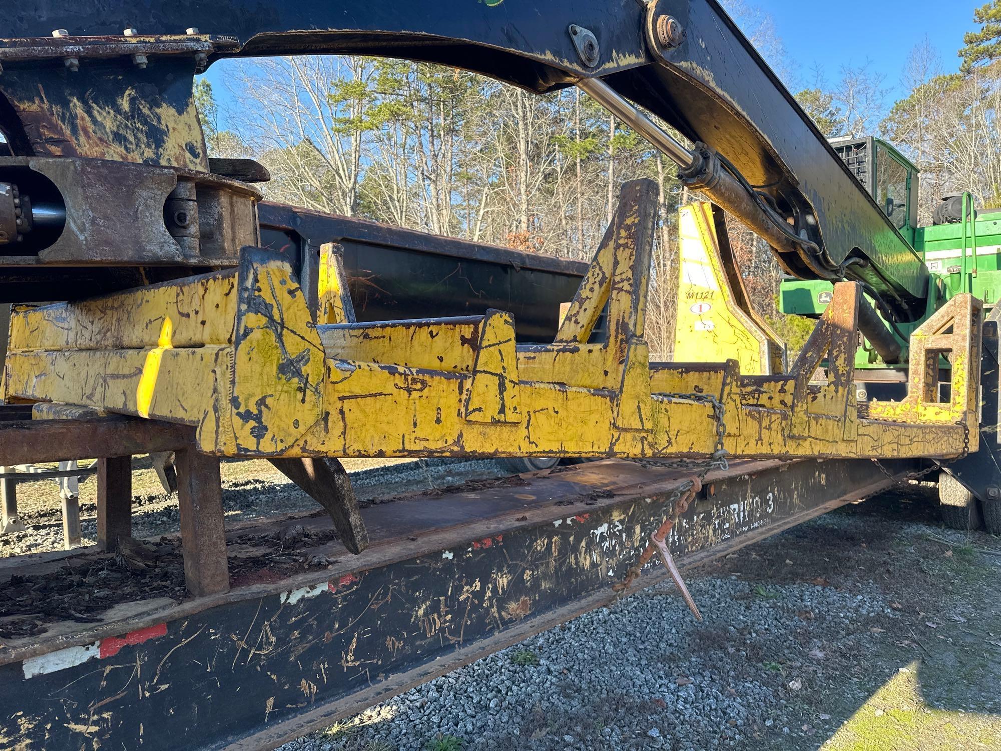 2011 JOHN DEERE 437D TRAILER MOUNTED KNUCKLE BOOM LOG LOADER WITH CSI CUTTING TABLE