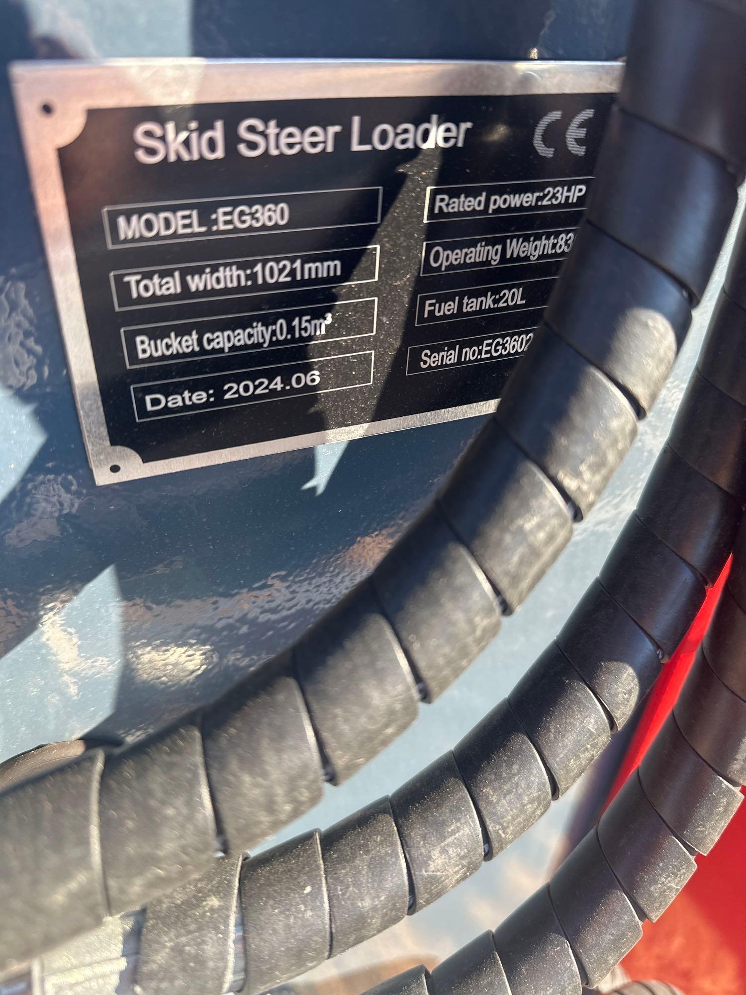 2024 EGN EG360 RIDE ON MINI SKID STEER