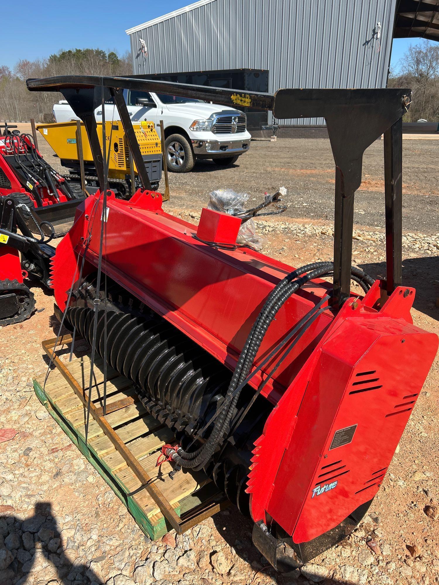 FUTURE 72IN Skid Steer Drum Mulcher Attachment