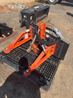 UNUSED WIG SKID STEER 3PT HITCH ADAPTER W/PTO