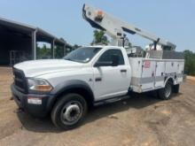 2012 DODGE RAM 4500HD VERSALIFT BUCKET TRUCK