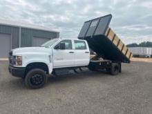 LIKE NEW 2023 CHEVROLET SILVERADO 6500HD 4X4 CREW CAB DUMP TRUCK