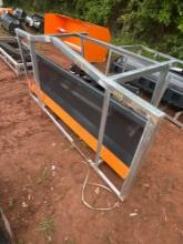 WOLVERINE 84IN SKID STEER HYDRAULIC ANGLE DOZER BLADE ATTACHMENT