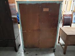 Antique Armoire, Light Oak, Built in Rome, GA in late 1800s, Was Painted at one time