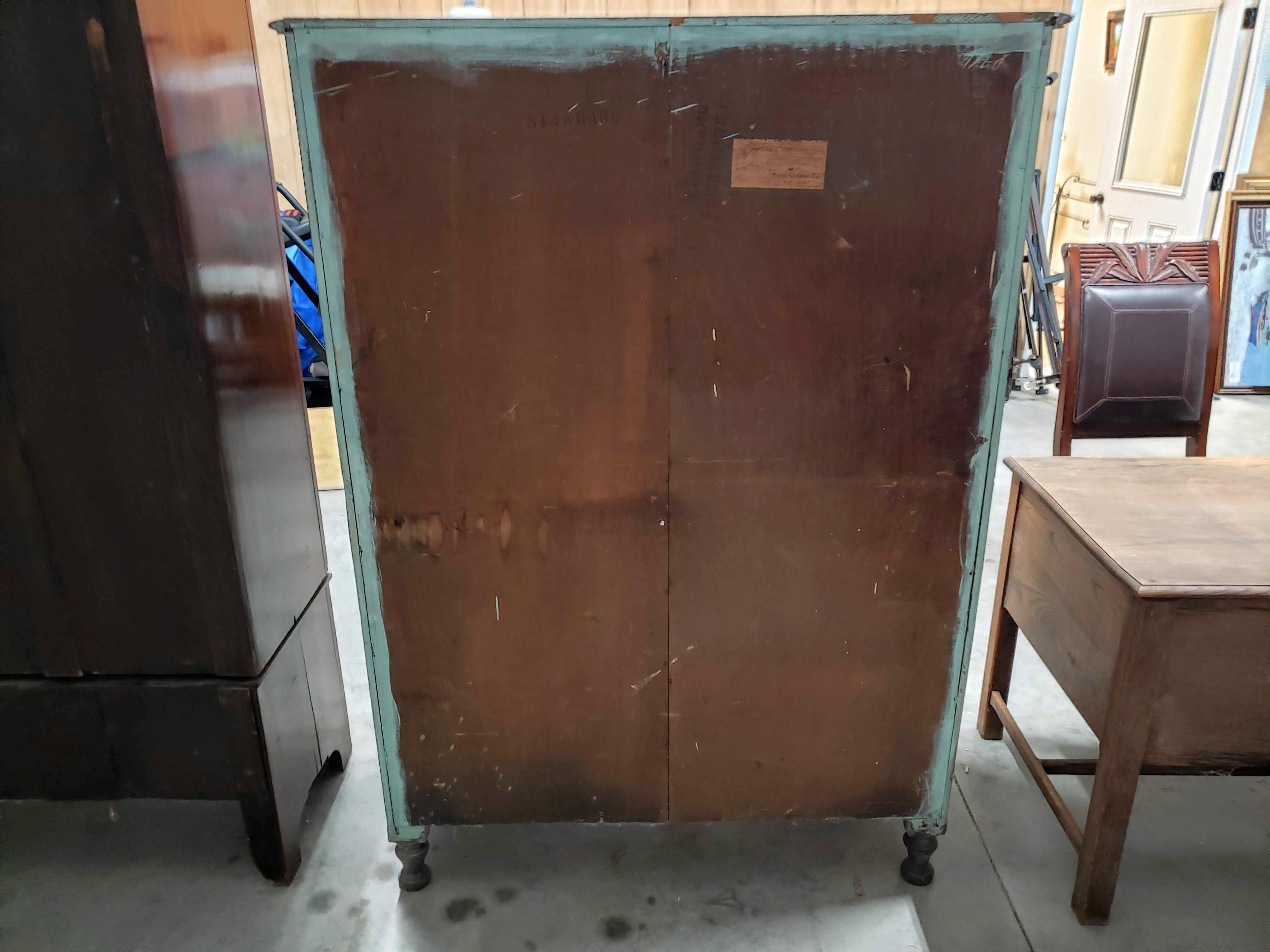 Antique Armoire, Light Oak, Built in Rome, GA in late 1800s, Was Painted at one time