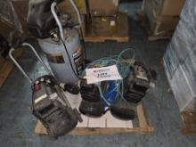 Pallet of Unprocessed Return Items, 3 Husky 8 gal and 1 McGraw 20 gal Air Compressors