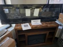 Two Electric Fireplaces, Various Sizes, (Store displays, some missing hardware)