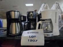 7 Units, Coffeemakers, Various Brands and Sizes, All Store Display Models