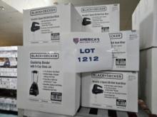 Lot of 9 Black & Decker Countertop Blenders (2) and 285W Hand Mixers (5) Factory Reman in Box