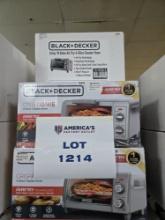 Lot of 5 Black & Decker Crisp & Bake Air Fry Toaster Ovens - 4 New, 1 Factory Remanufactured