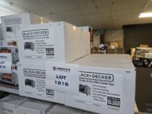 Lot of 6 Black & Decker Crisp & Bake Air Fry Toaster Ovens - All Factory Remanufactured In Box
