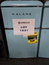 Galanz Retro BeBop Blue Mini Refrigerator/Freezer - Handles Not Installed but Included