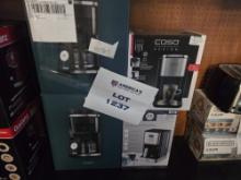 Lot of 3 Digital Coffeemakers - 2 Smarter Wifi, 1 Joy Kitchen Plus 1 Caso Turbo Hot Water Dispenser