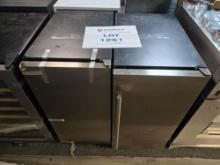Lot of Two XLS Products Undercounter Icemakers - One Has Handles Installed, Other Dented, No Handles
