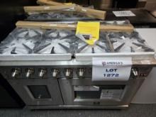 Forno FFSGS6239-48 8 Burner Stainless Steel Gas Range and Double Oven, Very Mild Dents