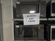 Lot of 3 Samsung Microwaves - 2 Store Displays, 1 Factory Remanufactured In Box
