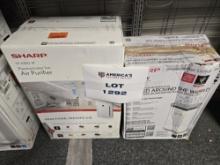 Lot of 2 Sharp Plasmacluster Ion Air Purifiers, FP-A80U-W, FPK50UW One of each
