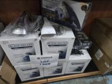 Large Lot of Black & Decker, Salav, ConAir Handheld Steamers, Most Factory Refurbished