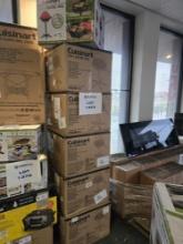 Lot of Six Cuisinart 2-in-1 Electric Grills with Stands, In Boxes