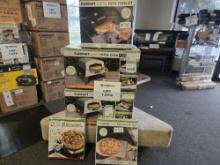 Large Lot of 2 Cuisinart 3-in-1 Pizza Ovens, Pizza Grill-Top Kit & Accessories