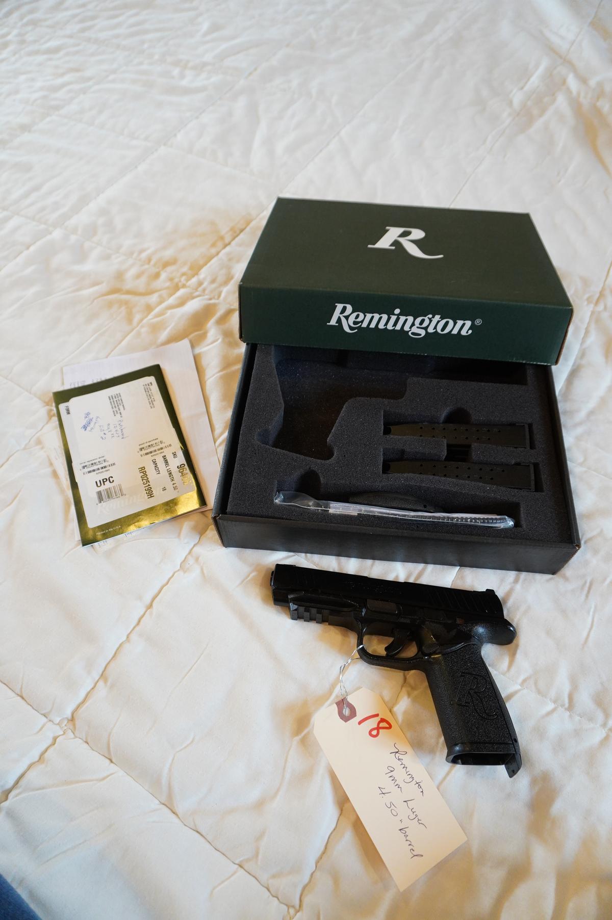 Remington 9mm Luger 4.50" Barrel