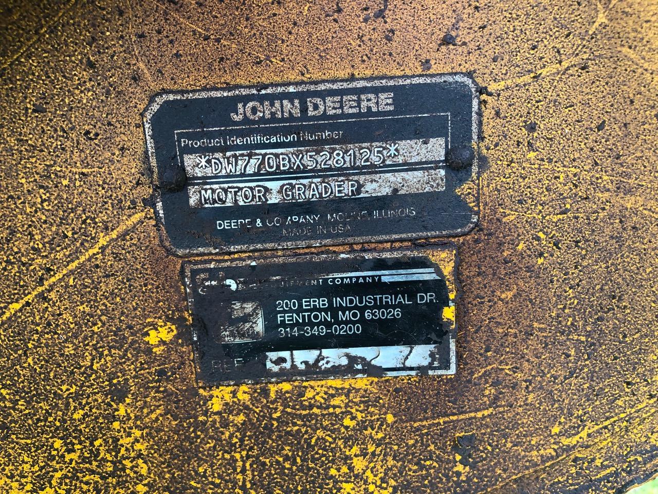John Deere 770 B Motor Grader
