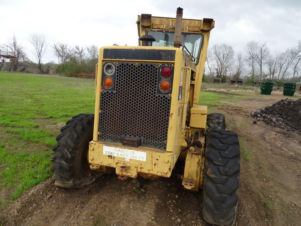 CAT 12G ROAD GRADER W/ BRUSH CUTTER