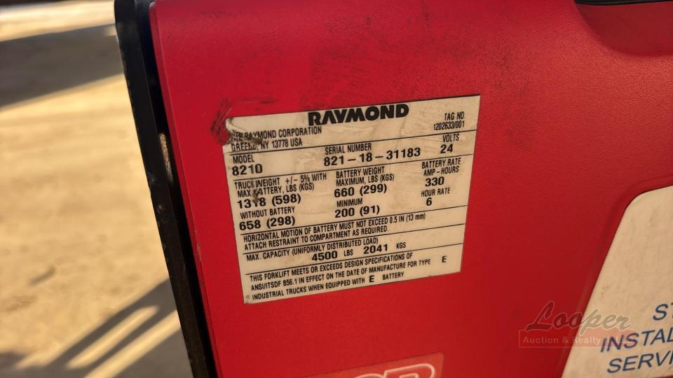 2018 Raymond 8210 Electric Pallet Jack