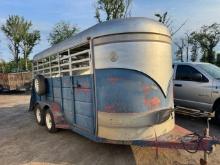 1992 Stock 16ft Stock Trailer