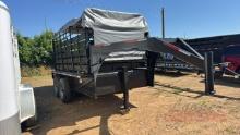 1980 12ft Gooseneck Livestock Trailer