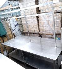 48x108” Work Table with Pot Rack