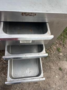 Stainless Steel Dish Rack with Drawers