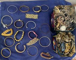 Variety of bracelets & earrings