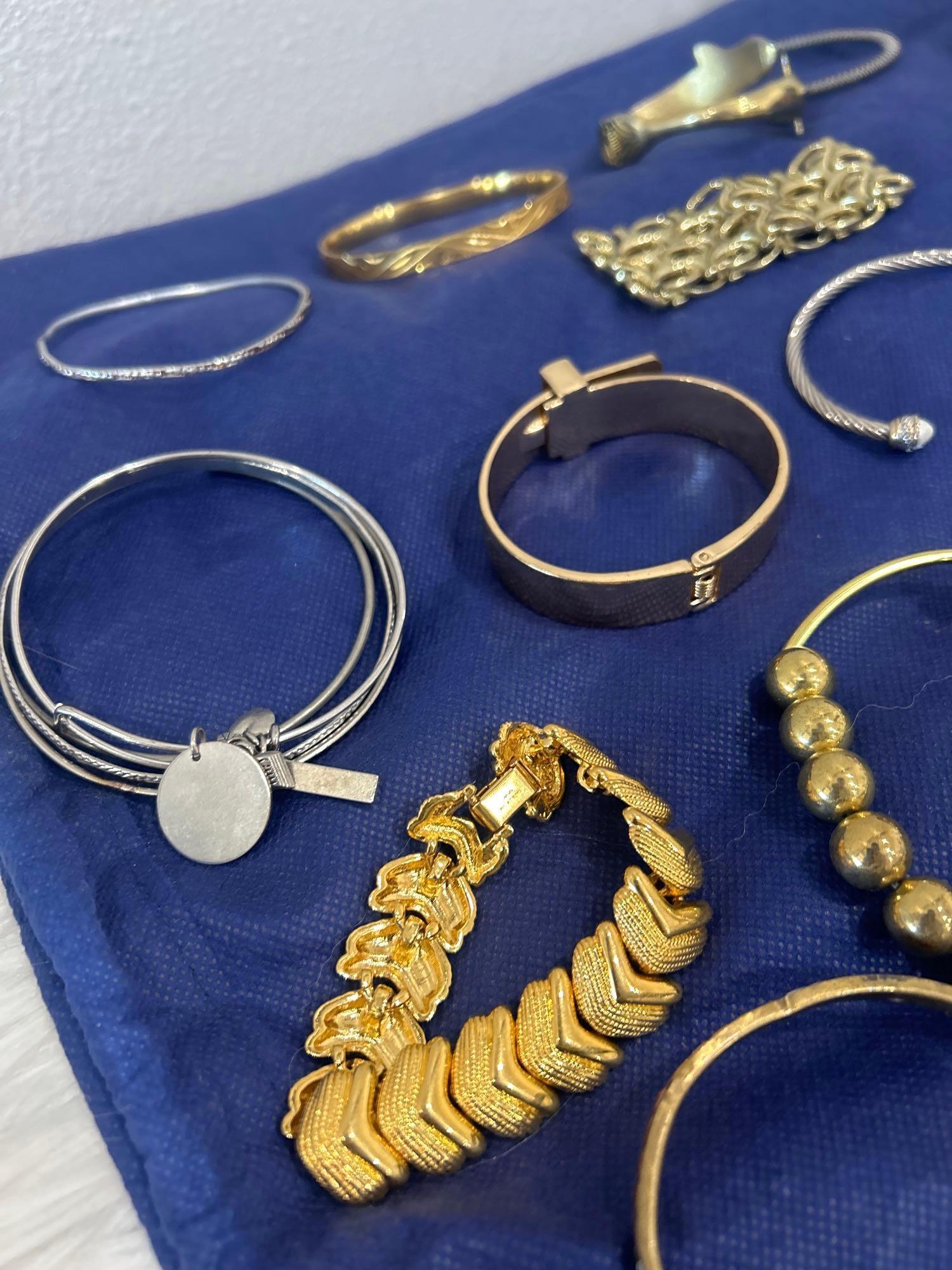Variety of bracelets & earrings