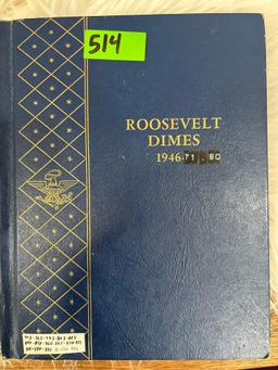 U.S Washington Quarters, 100 Years of Historic U.S Nickels & Roosevelt Dime Collection