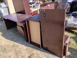 Desk, Bookcase, Cabinet