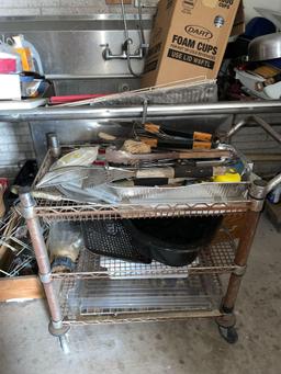 Kitchen Utensils, Rolling Rack, Cutting Board, Foam Cups, Racks, Propane Heater