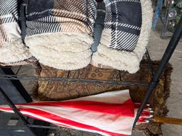 Blanket, Pillow, Umbrella, Rack & Grill Utensils