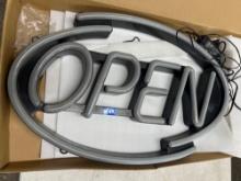Open Light up Sign