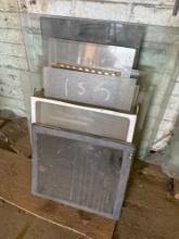 Glass Panels & Contents on Shelves