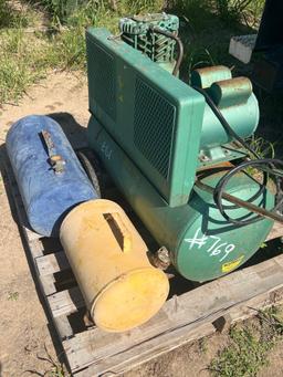 Air Compressor & Two air Tanks