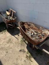 2 Wheelbarrows, Tools, and Hardware