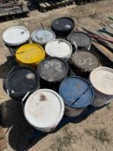 Buckets of Paint, Oils, Etc.