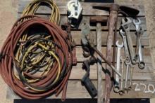 Tools, Come Along, Hose, and Electrical Cord
