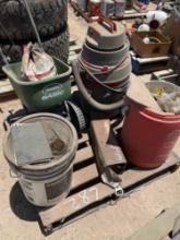Vacuum, Seed Spreader, and Welding Rods