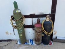 3 Cylinders for Oxygen and Acetylene