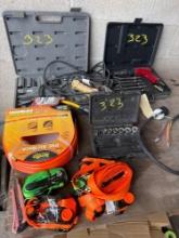 Air Chisel, Sockets, Air Hose, and Straps