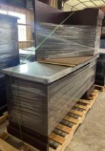 2- Cherry Wood 2 Drawer Desk